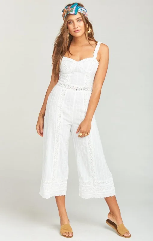 YEAR-End Clearance Show Me Your Mumu Greer White Jumpsuit Verona Lace