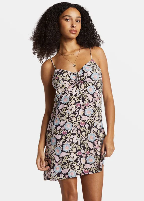 Markdowns Sun Chaser Mini Slip Dress - Black Sands