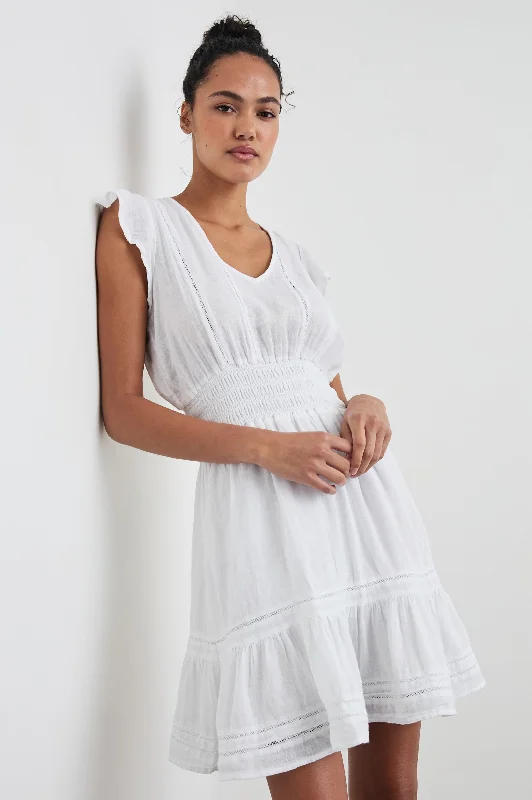 Can't Be Beat TARA DRESS - WHITE LACE DETAIL