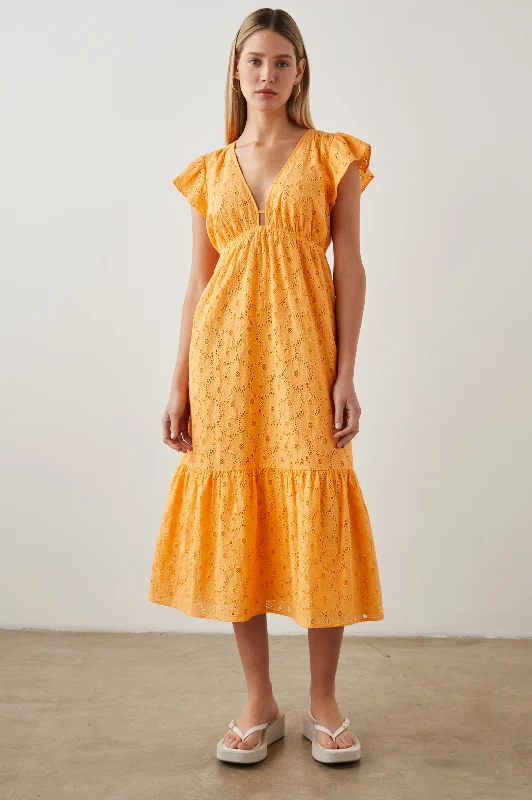 Sale Event TINA DRESS - MARIGOLD EYELET