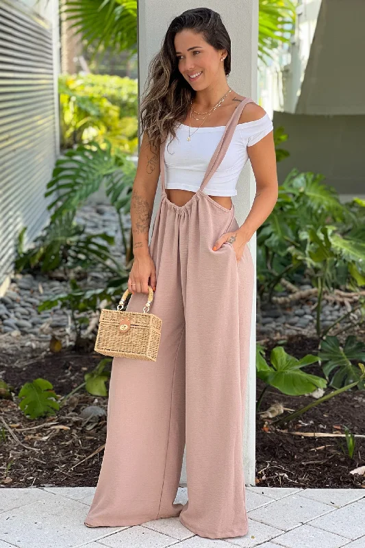 Huge Discounts Toast Jumpsuit With Pockets And Tie Back