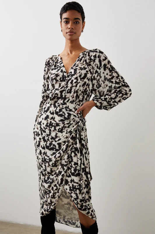 Huge Savings TYRA DRESS - BLURRED CHEETAH