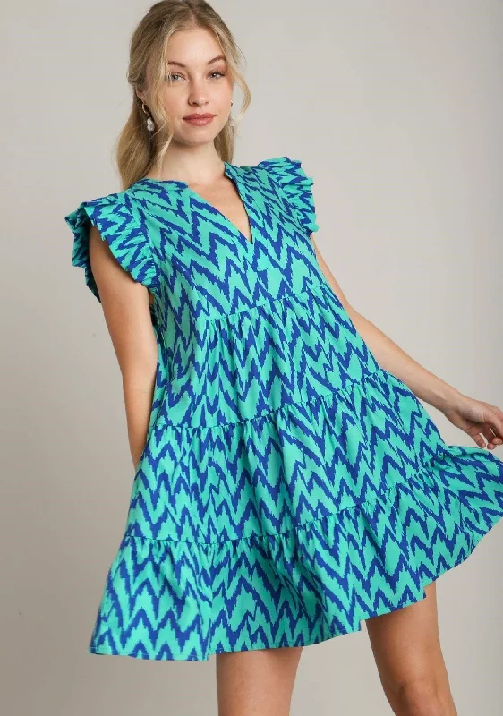 Stock Clearance Challenge Accepted Chevron Dress