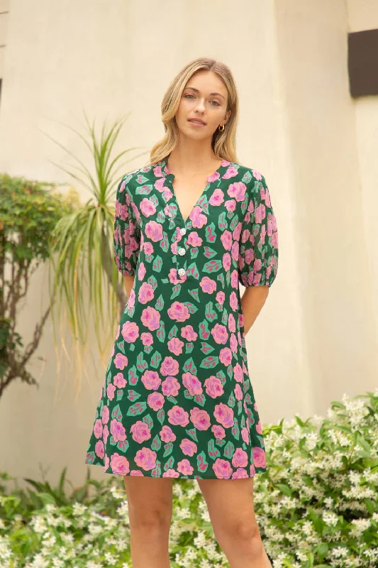 Final Clearance Embellished Button Dress
