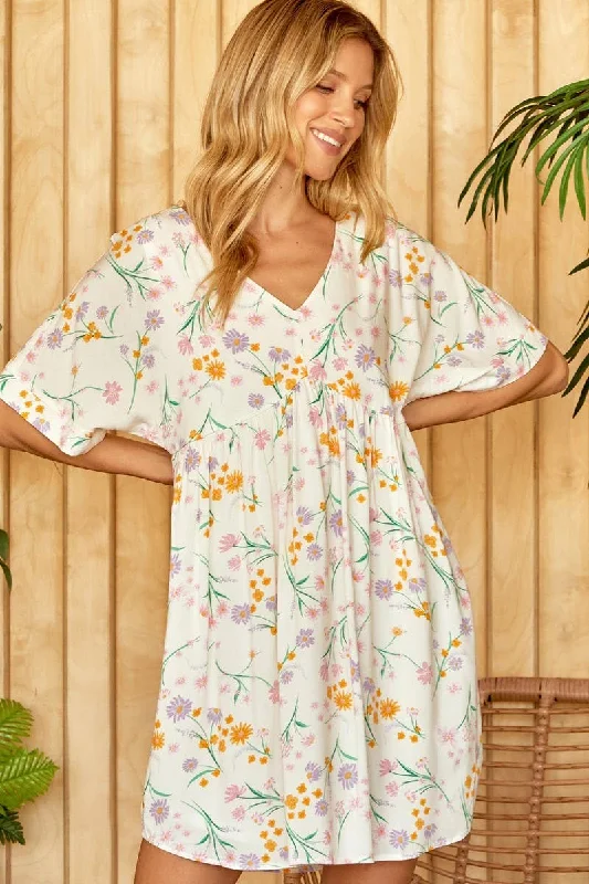 Price Blitz Woven V Neck Dress