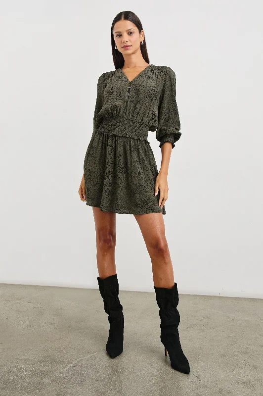Extra Savings ZANA DRESS - OLIVE PEBBLE